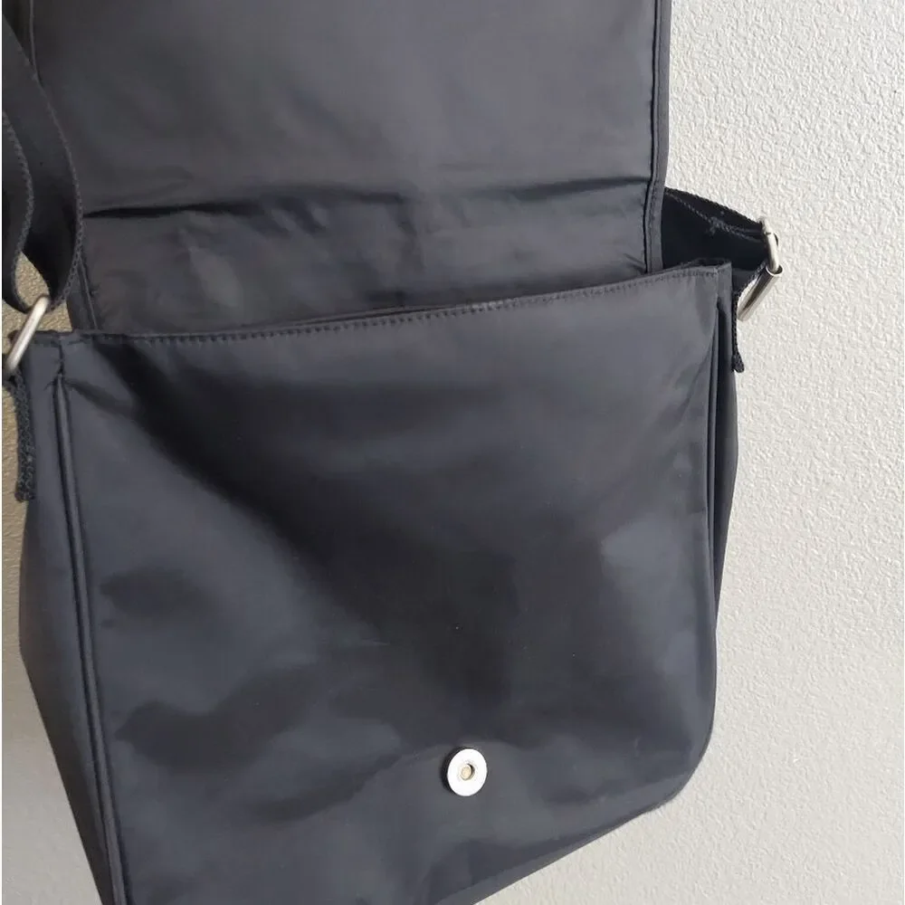 Vintage Ralph Lauren Polo Jeans Co Crossbody Messenger Bag Black Nylon